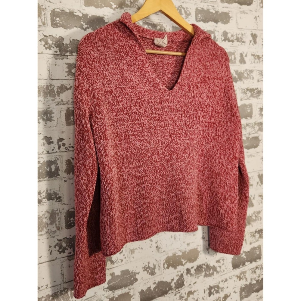 J. Jill Marled Knit V-Neck Sweater Hong Kong Made Soft Blend Cozy Fall Style XS - Picture 2 of 16